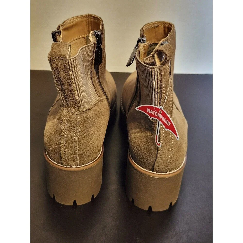 Sz8.5 - Blondo Damaris Womens Brown Suede Boot Waterproof